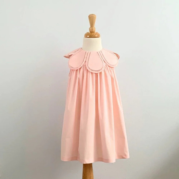 Other - NWT Pretty Girls Flower Petal Collar Dress Boutique Casual Spring & Summer 4T